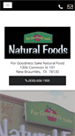 Mobile Screenshot of naturalfoodsnewbraunfelstx.com